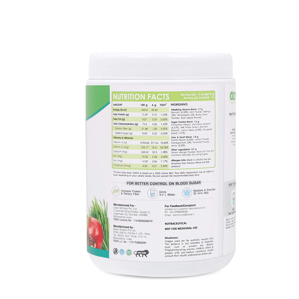 OZiva Superfood Greens & Herbs | Swadesiicart