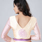 Vastranavya Peach Mandala Print Free Hand Ready to Wear Saree | Swadesiicart