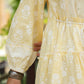Juniper Women's Yellow Rayon Floral Printed Short Tiered Dress | Swadesiicart