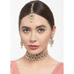 Mominos Fashion Trendy Stone & Pearls Necklace