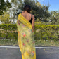 Vamsee Yellow Organza Saree - Swadesiicart