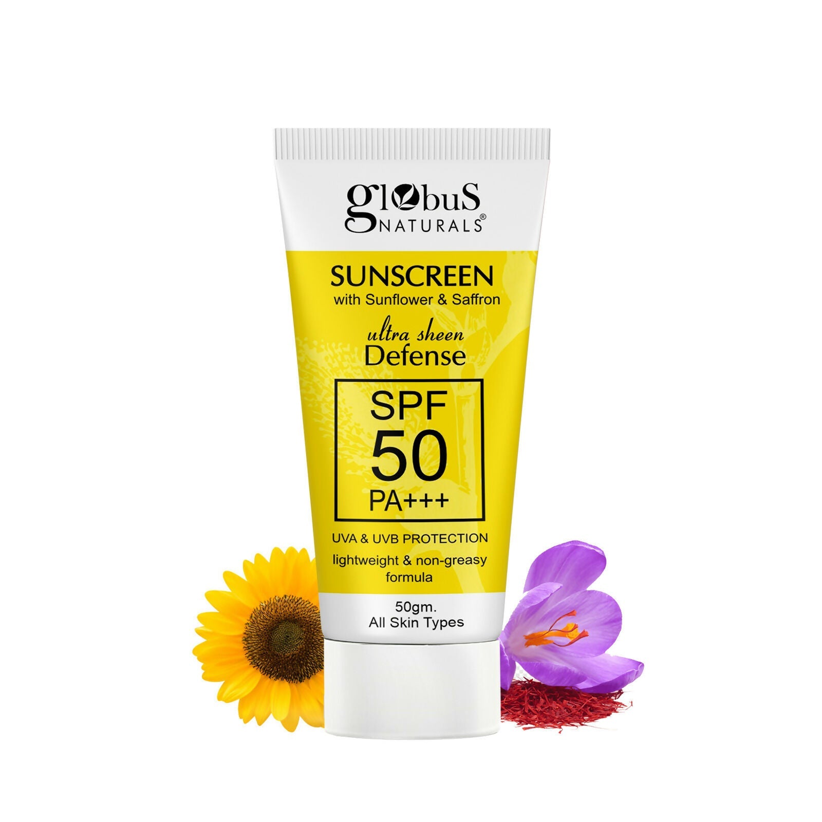 Globus Naturals Sunscreen with Ultra Sheen Defense | Swadesiicart
