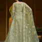 Pista Green Pure Butterfly Net Wedding Wear Anarkali Suit - Emponline | Swadesiicart