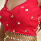 Amodini Designer Studio Pink Pearl Sleeveless Padded Blouse