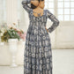 Aayaa Designer Printed Faux Georgette with Embroidery Zari Sequins-work Kids Gown