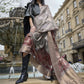 Lovely Brown & Grey Polly Brasso Designer Saree - Emponline | Swadesiicart