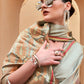 Dusty Grey Pure Satin Zari Weaving Wedding Festive Saree - Emponline | Swadesiicart