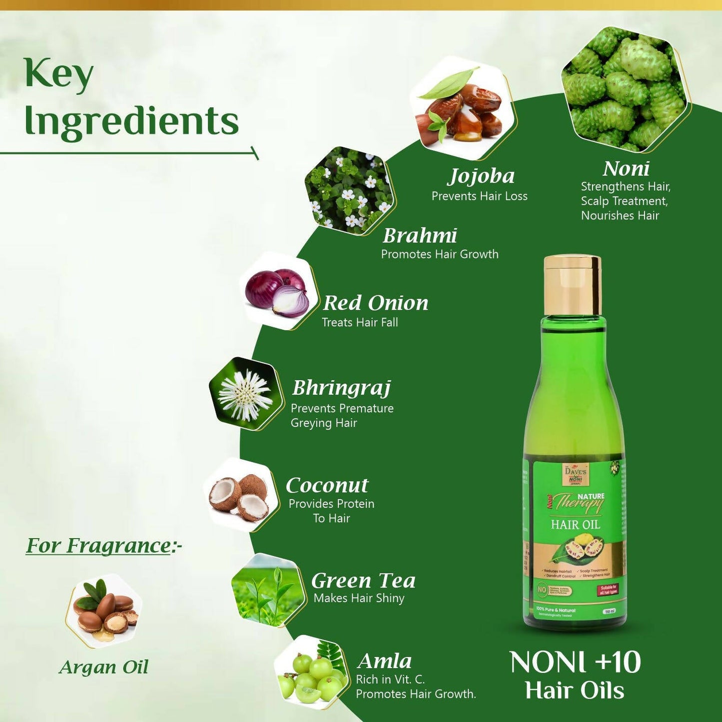 The Dave's Noni Nature Therapy Hair Oil | Swadesiicart