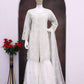 Anaita White Heavy Net Readymade Suit with Embroidery & Sequence Work