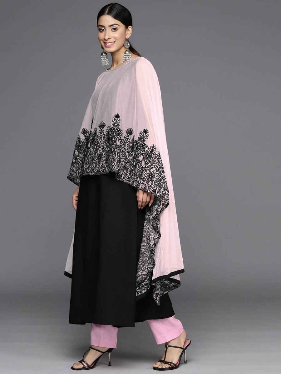 Ahalyaa Women's Traditional wear Kurta - Black | Swadesiicart