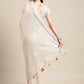Anaita Off White Linen Saree With Blouse