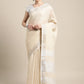 Anaita Off White Linen Saree With Blouse