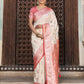 Anaita Off White Silk Woven Saree With Blouse