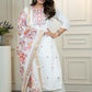 Lorenvalley Fashion Offwhite Roman Silk Embroidery Multi with Sequence Work Kurta Pant with Dupatta - Swadesiicart