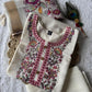 Lorenvalley Fashion Offwhite Roman Silk Embroidery Multi with Sequence Work Kurta Pant with Dupatta - Swadesiicart