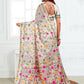 Shree Shyam Fashion Linen Cotton White Saree