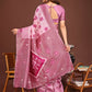 Shree Shyam Fashion Sajni Pink Linen Cotton Saree