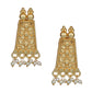 Joban Fashion Women Matte Gold Brass Earrings | Swadesiicart