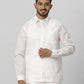 Ramraj Cotton Mens Full Sleeve Formal Poly Cotton White Shirt | Swadesiicart