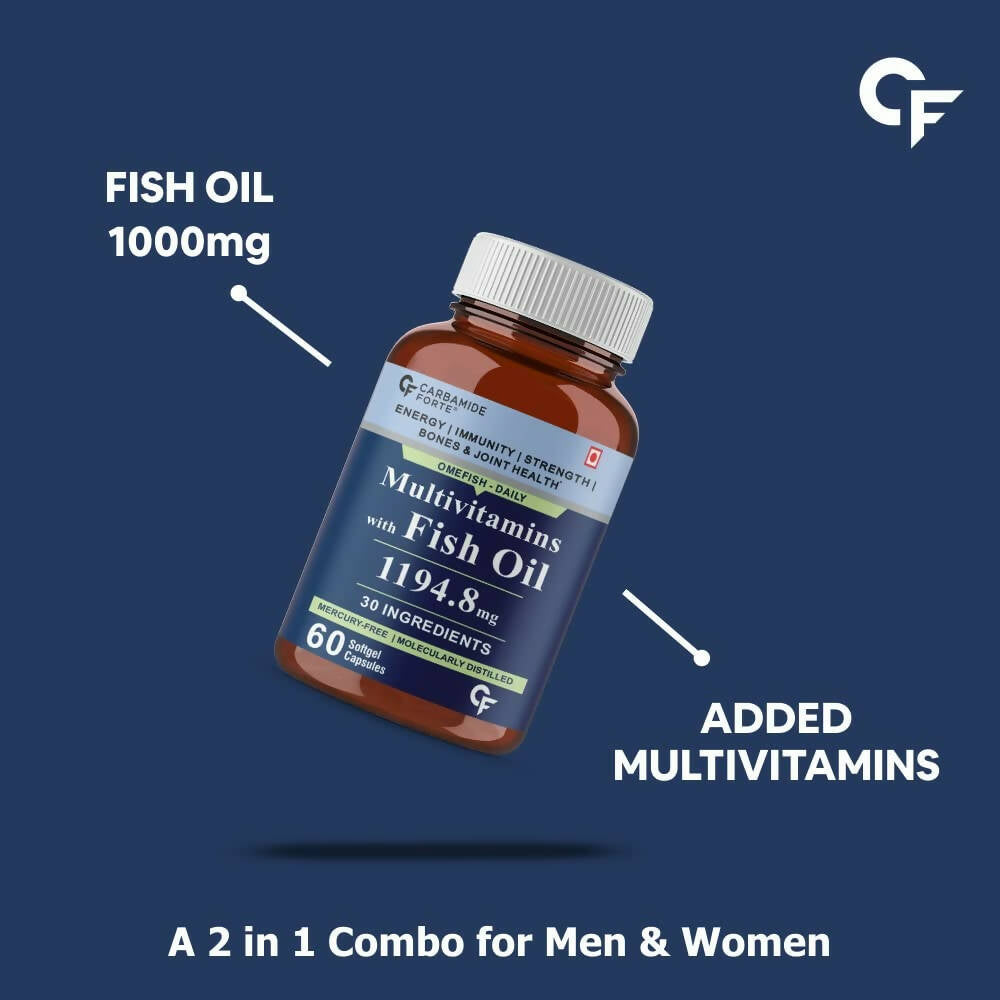 Carbamide Forte Multivitamin with Fish Oil Capsules | Swadesiicart