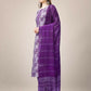 Jyoti Fashion Women's Purple Rayon Print with Embroidery & Fancy Lace Work Kurta with Trouser & Dupatta | Swadesiicart
