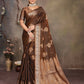 Joban Fashion Copper Woven Jacquard Banarasi Silk Sarees | Swadesiicart