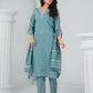 Ethnic Festive Wear Chanderi Tile Stitched Suit With Dupatta - Tanisha | Swadesiicart