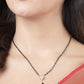NVR Women Ethnic Gold-Polished Beaded Mangalsutra With Ad Stone - NR Retail-NVR