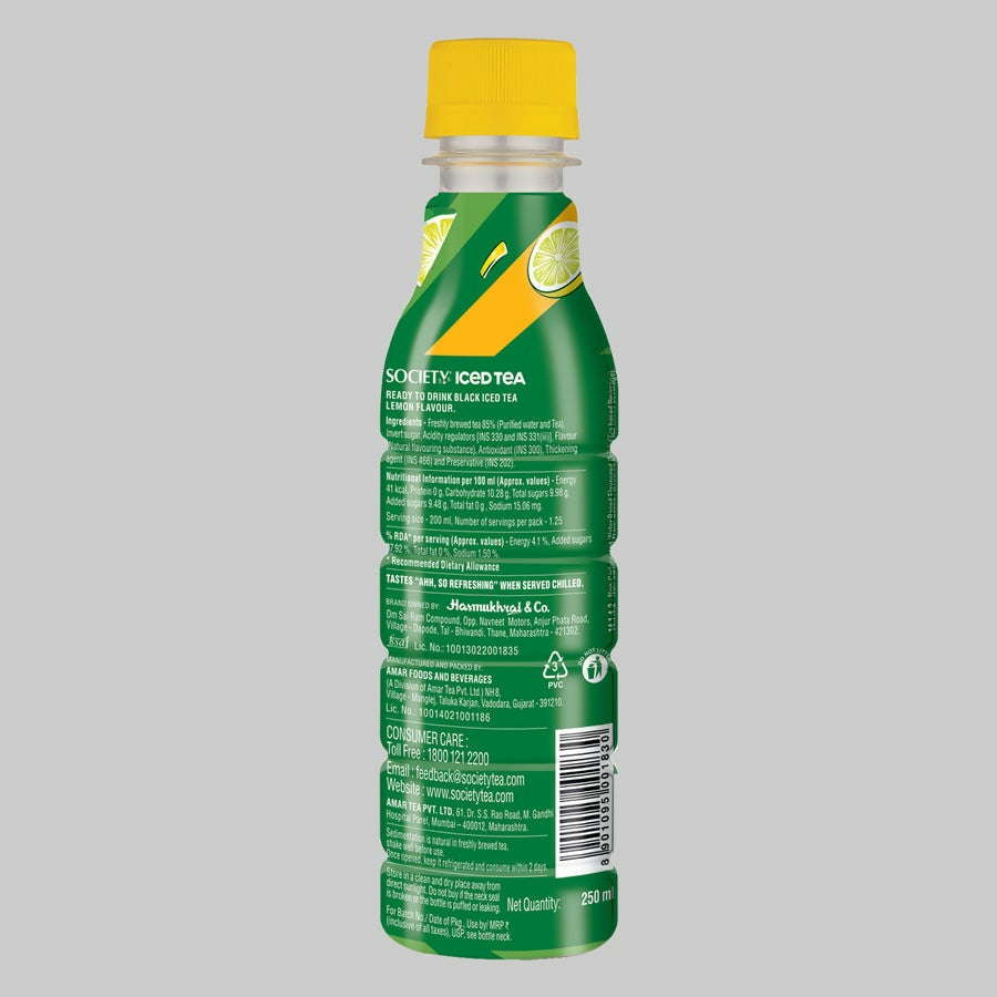 Society Iced Tea Bottle-Lemon | Swadesiicart