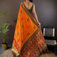 Joban Fashion Deep Maroon Small Butti Banarasi Silk Sarees | Swadesiicart