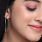 NVR Women Set of 2 Contemporary Hoop Earrings | Swadesiicart