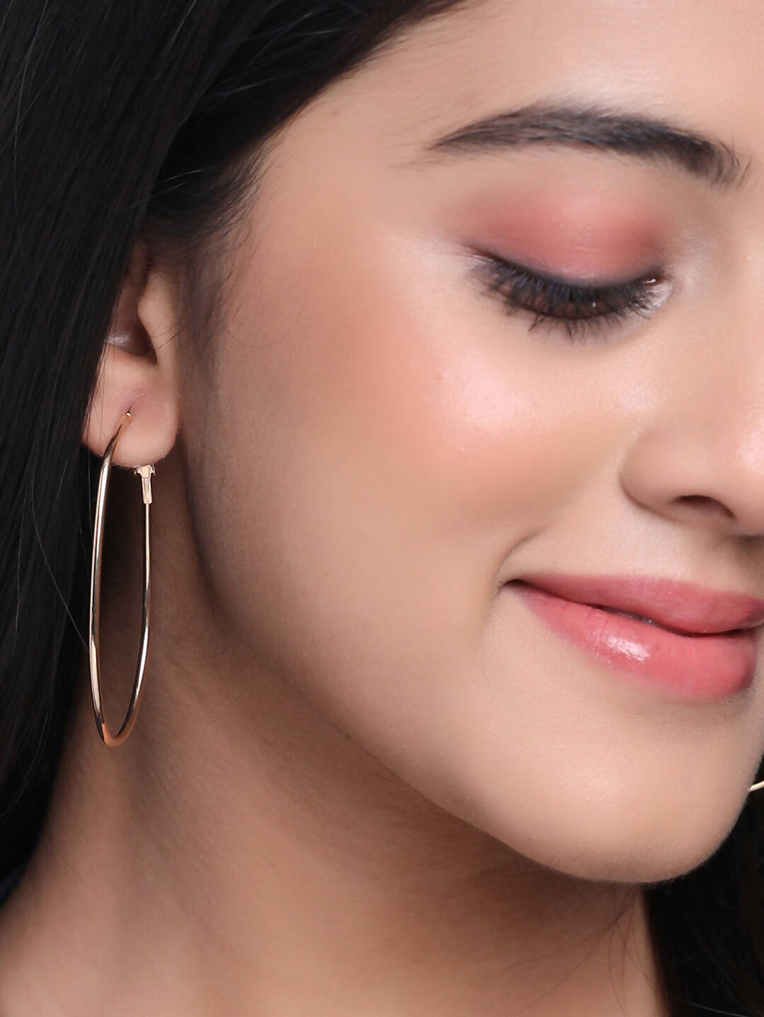 NVR Women Set of 2 Contemporary Hoop Earrings | Swadesiicart