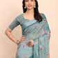 Shree Shyam Fashion Linen Cotton Sea Green Saree