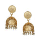Joban Fashion Women Matte Gold Brass Jhumka | Swadesiicart