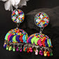 NVR Women Multi Color Artificial Beads Brass-Plated Jhumka Earrings | Swadesiicart