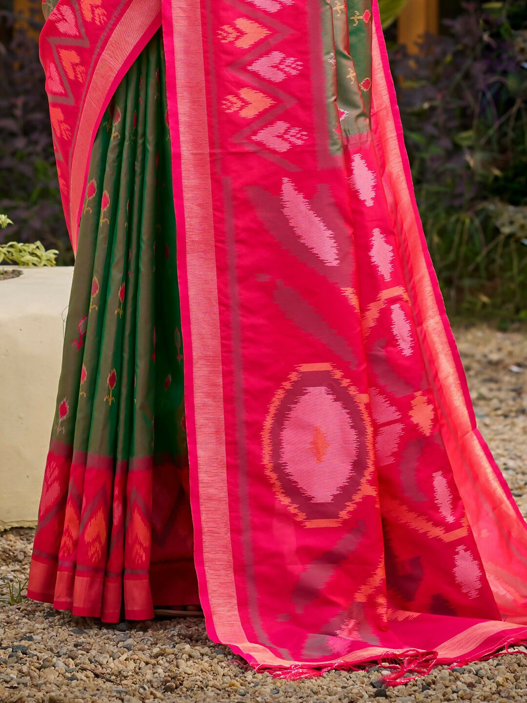 Shree Shyam Fashion Mehendi Soft Silk Saree
