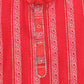Ahalyaa Red Chanderi Khari Print Kids Kurta Churidar Set For Boys | Swadesiicart