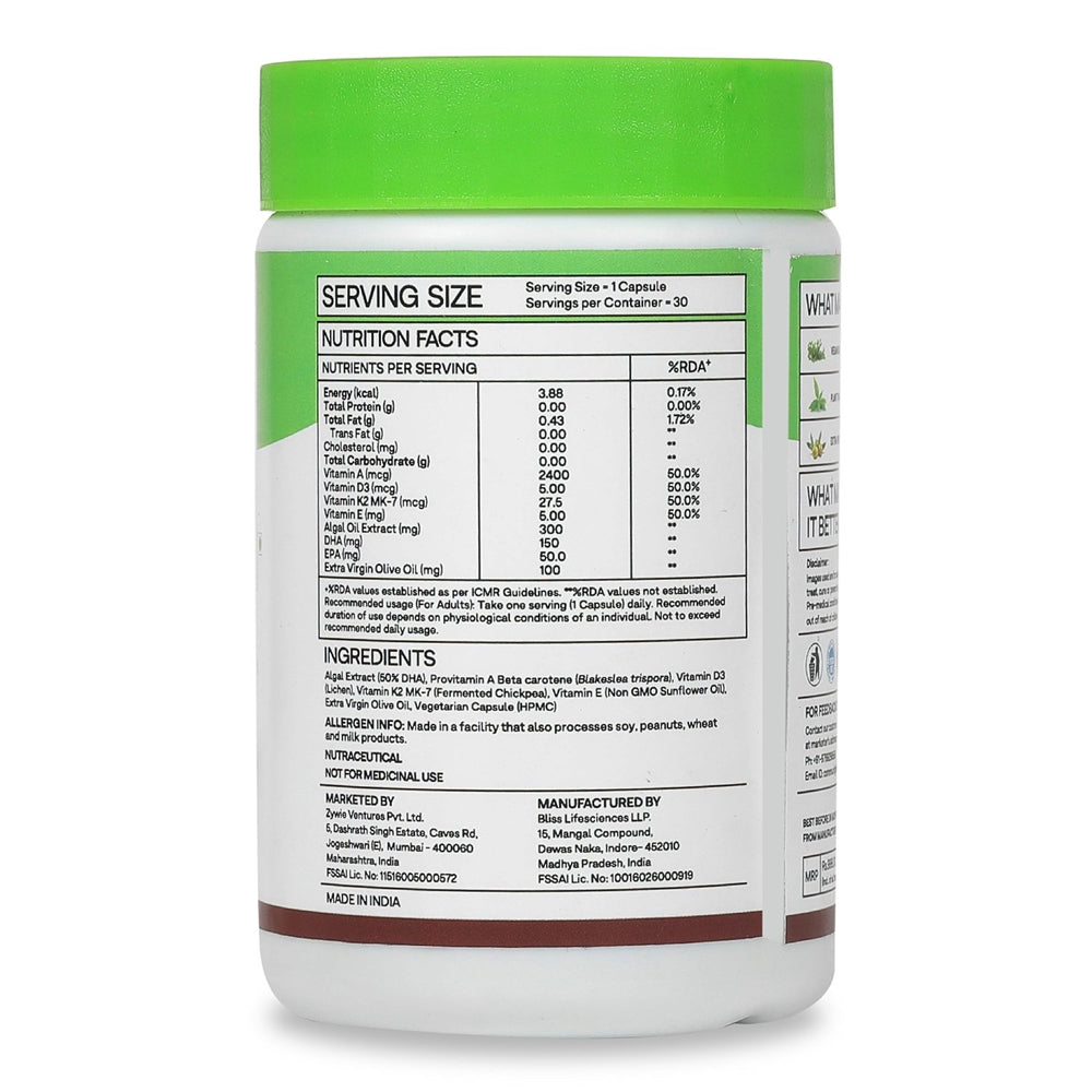 OZiva Plant Based Omega Multi for Men & Women | Swadesiicart