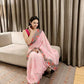 Vamsee Sandhya Pink Georgette Saree - Swadesiicart
