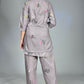 Morchari Digital Print Semi Muslin Co-Ord Set Top & Trouser-Multicolor - Swadesiicart