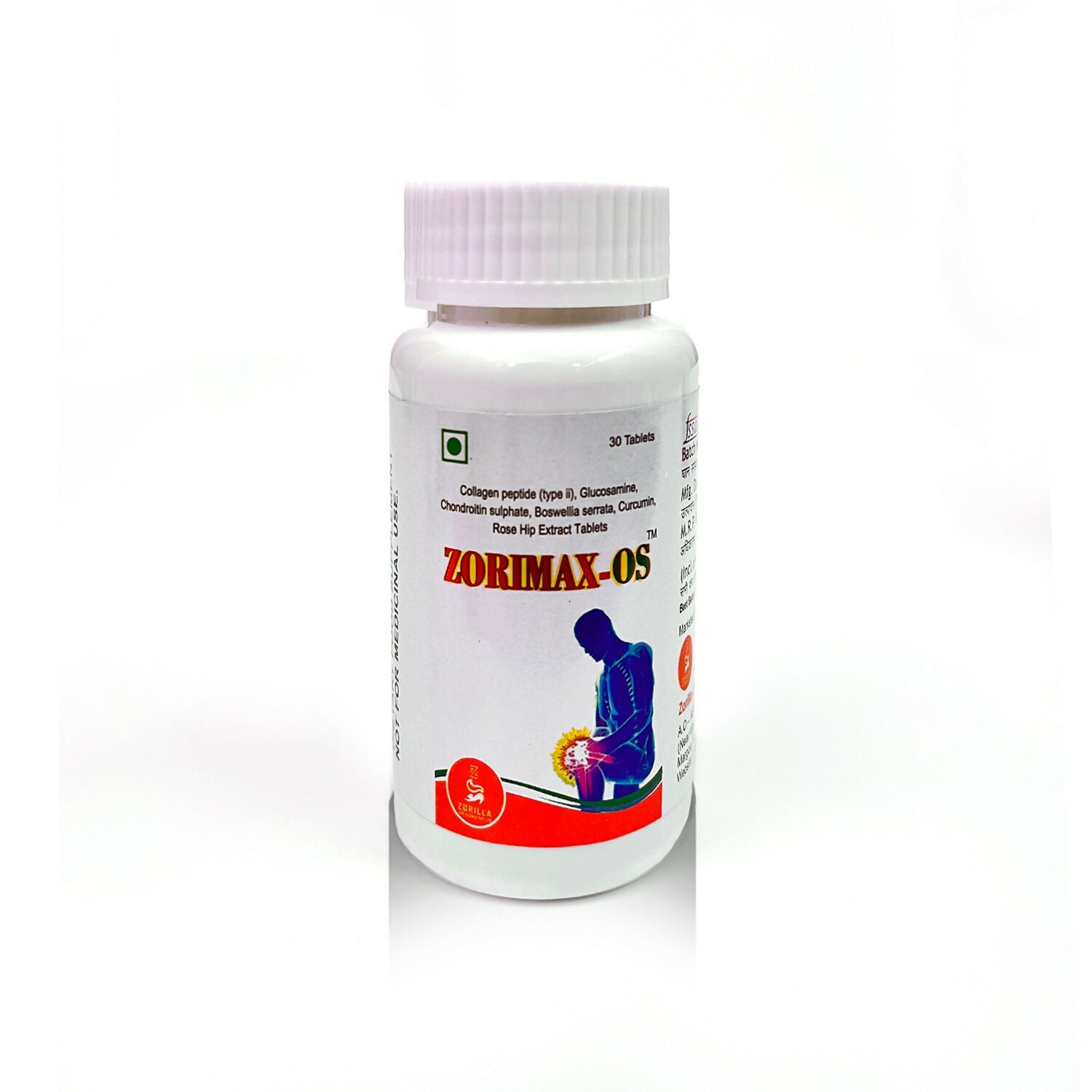 Zorilla Life Science Zorimax OS Collagen Peptide Tablets | Swadesiicart