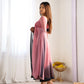 Lorenvalley Women Pure Soft Faux Georgette Colorful Padding Anarkali Kurta Pant With Dupatta Set - Onionpink - Swadesiicart