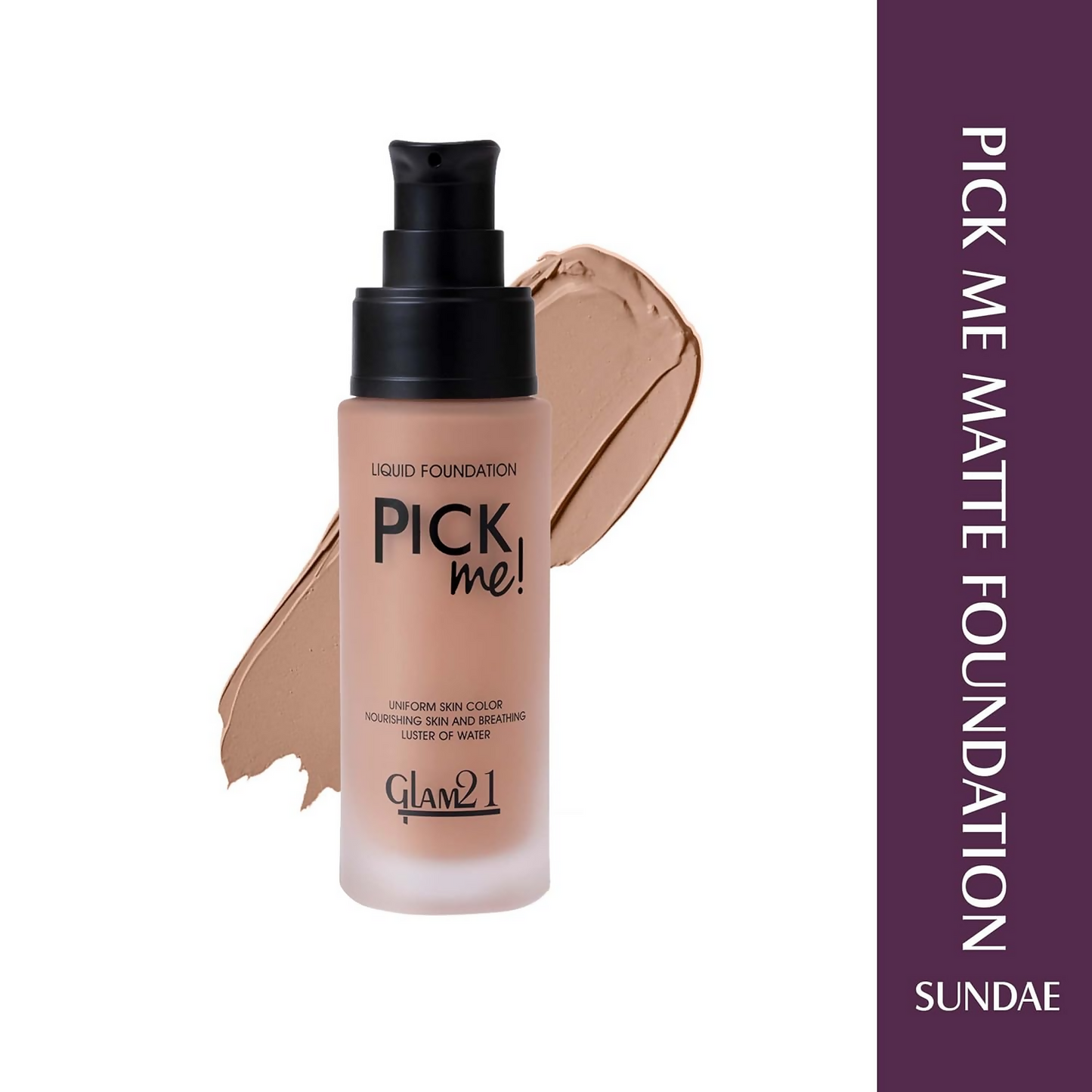 Glam21 Pick Me Matte Foundation - Sundane - Swadesiicart
