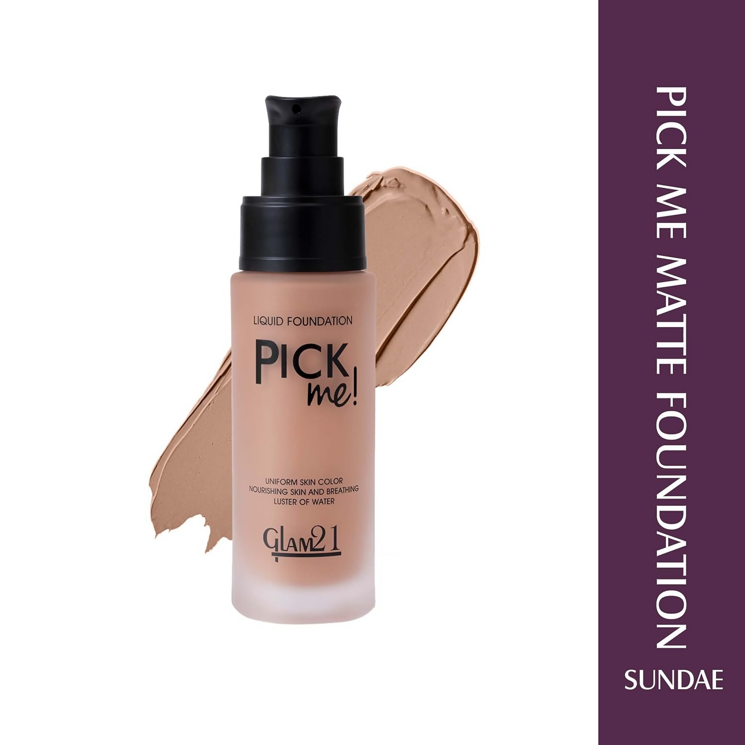 Glam21 Pick Me Matte Foundation - Sundane - Swadesiicart