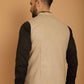 Even Apparels Pure Wool Nehru Jacket - Off White | Swadesiicart