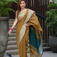Beatitude Mustard Cotton Jacquard Border Tangail Handloom Saree