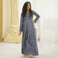 Aayaa Designer Printed Faux Georgette with Embroidery Zari Sequins-work Kids Gown