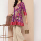 Ahalyaa Women's Traditional wear Tunic - Purple | Swadesiicart