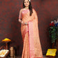 Lorenvalley Fashion Orange Soft Katan Silk Woven Design Rich Zari Weaving Pallu Saree - Swadesiicart