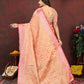 Lorenvalley Fashion Orange Soft Katan Silk Woven Design Rich Zari Weaving Pallu Saree - Swadesiicart